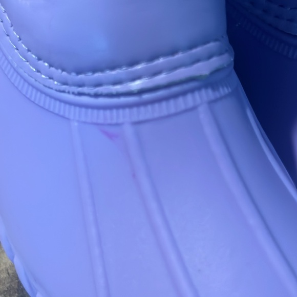 Size 2 girls lined lavender unicorn duck boots NWOT - Picture 4 of 8